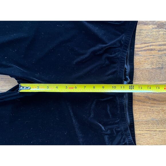 EILEEN FISHER Black Velvet Pants Trousers   Women's Size Large - Picture 6 of 9